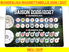 Sport Bild mit Magnettabelle 1. / 2. Fußball Bundesliga Saison 2026 2027 NEU OVP