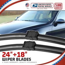 24"+18" Windshield Wiper Blades For BMW 3 Series E92 E93 2007-2009 FRONT PAIR