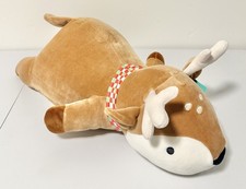 Pillowfort Holiday Brown Deer Weighted Plush Kids' Throw Pillow