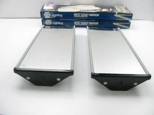 (2) Napa 161-78600  6" X 16" Flange Mounted HEATED West Coast Mirror Heads