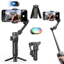 Handheld Gimbal Stabilizer 3-Axis Smart V8 For Phone with Extension Rod Tripod F