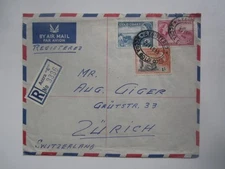 1955 GOLD COAST ACCRA REG COVER