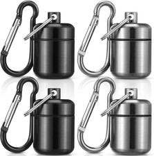 4 Pack Ear Plug Carrying Case, Waterproof Metal Ear Plug Holder