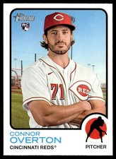 2022 Topps Heritage High Number Connor Overton RC Cincinnati Reds #524