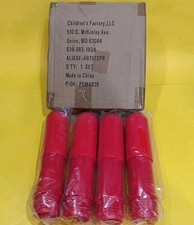 Set Of 4, 12" Candy Apple Red Angeles Legs For Baseline Toddler Table