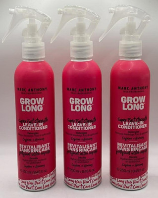 3PK Marc Anthony Grow Long Leave-In Conditioner ~ 8.45 FL OZ EA~ Detangles ~READ