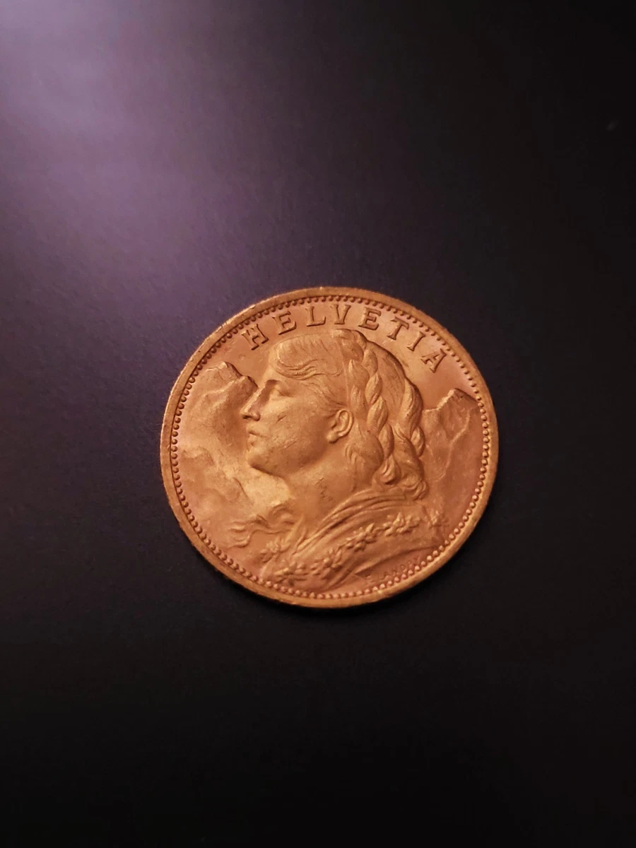 Réplique / Copie De La Pièce Suisse 20 Francs Helvetia 1926 - Fabriquée En Chine