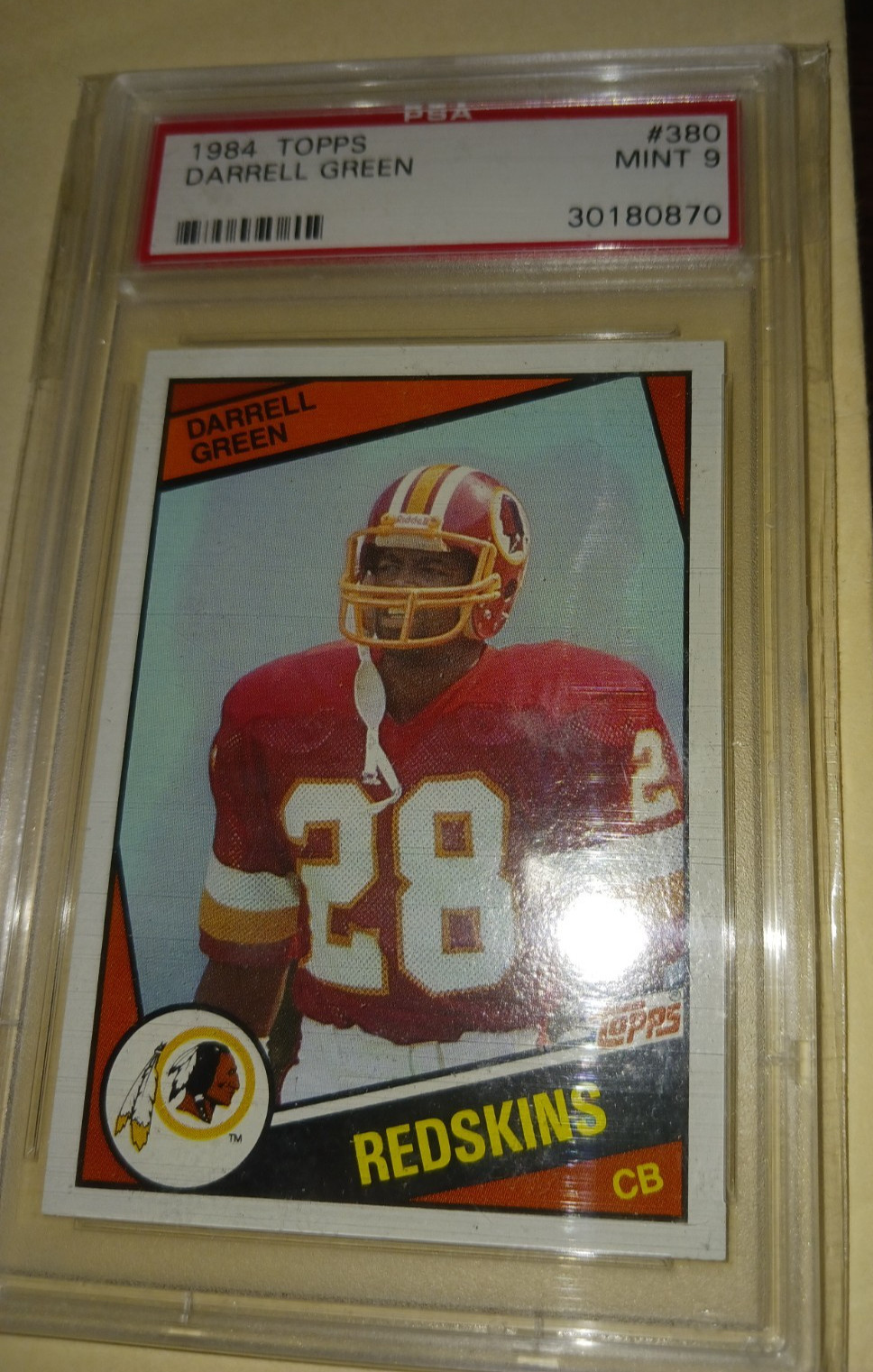 1984 Topps #380 Darrell Green ROOKIE RC PSA 9 MINT  Washington Redskins