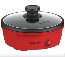 Elite Gourmet 8.5 Inch Personal Electric Skillet Compact Non Stick Griddle