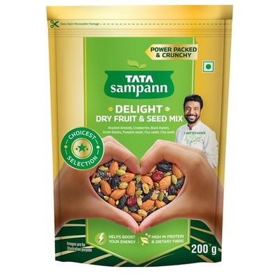 Tata Sampann Dry Fruit & Seed Mix 200g | Almonds, Cranberries, Pumpkin & Chia
