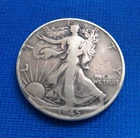 1945 90% silver walking liberty half dollar