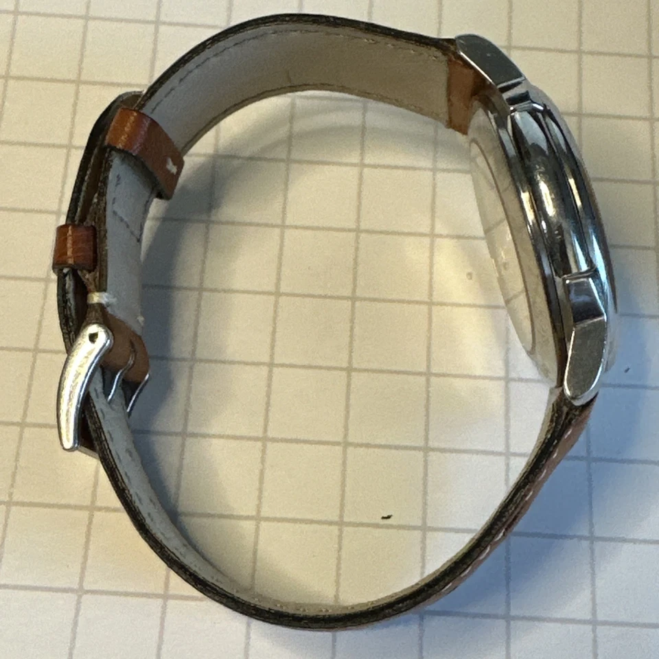 Rotor duplo automático Perrelet 1290 nº 197 faixa de avestruz 36,5 mm  - Imagem 4 de 4