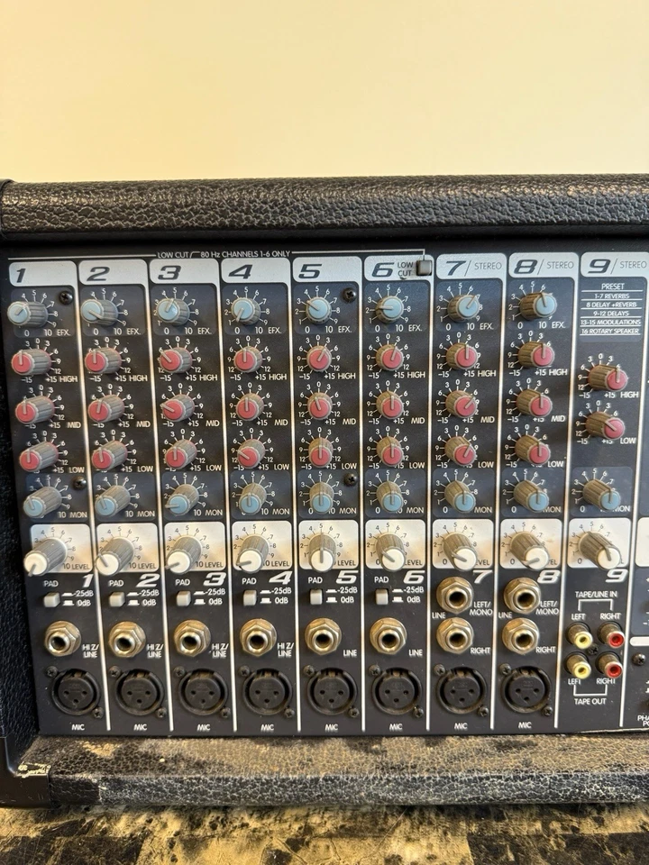 Peavey Model XR684 Nine Channel Stereo Powered Mixing Amplifier PA System Tested - Image 3 of 4