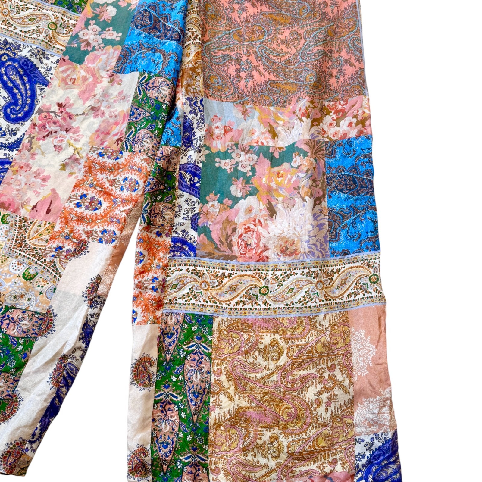 Zimmermann Devi 100% Silk Patchwork Drawstring Wi… - image 10