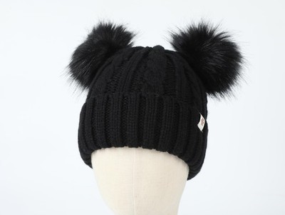 Creekstone Kinder Bommelmütze Satin gefüttert Wintermütze für Baby Junge Mädchen (UK, Alph