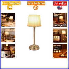 Cordless Table Lamp Gold with Dimmer, 4000mAH Battery Operated Lamp Rechargeable