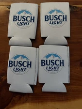 BUSCH LIGHT  4  12oz  BEER CAN COOLERS COOZIE COOLIE KOOZIE HUGGIE NEW