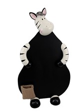 Zeckos Comical Zebra Chalkboard Menu Board Wild Animals