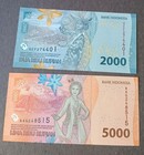 2- Indonesia Banknotes 2000 & 5000 Rupiah Unc. — photo 2