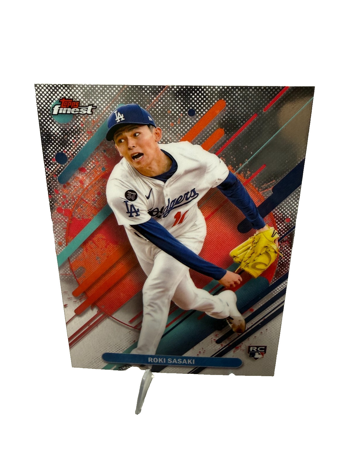 Roki Sasaki 2025 Topps Finest Rare Refractor RC #288 Dodgers
