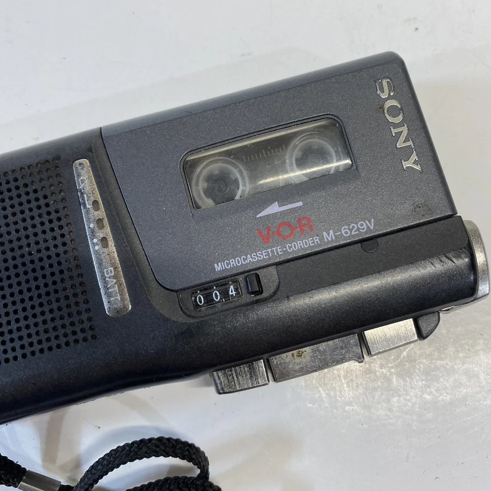 Grabadora de voz Sony M-629V microcassette-grabadora ANTES no probada Foto 2 de 4