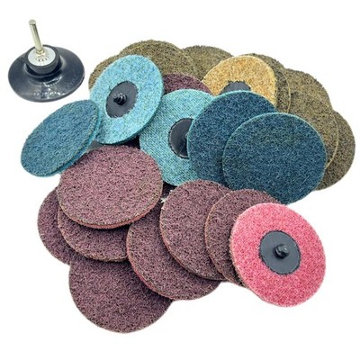25 Pcs 3 Inch Surface Conditioning Discs Quick Change Sanding Discs for Paint