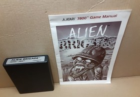 Alien Brigade Atari 7800 TESTED and Working  With Manual