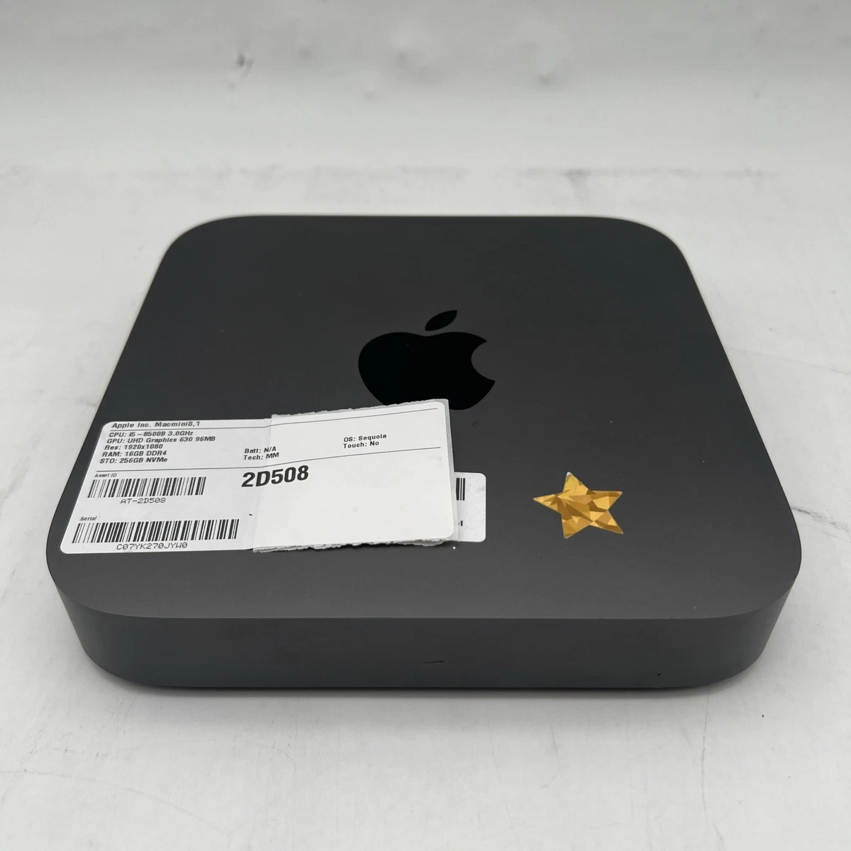 Apple Mac mini 8 GB RAM Apple Desktops 256 GB Hard Drive Capacity