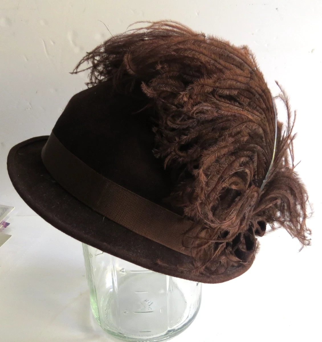 Derby Brown Vintage Hats for Women for sale | eBay display picture 3