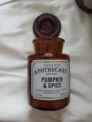 NEW Paddywax Apothecary Candle 8oz Pumpkin Spice