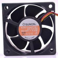 1PC SUNON KDE1206PTB1 DC12V 2.2W 6025 6CM chassis power cooling fan