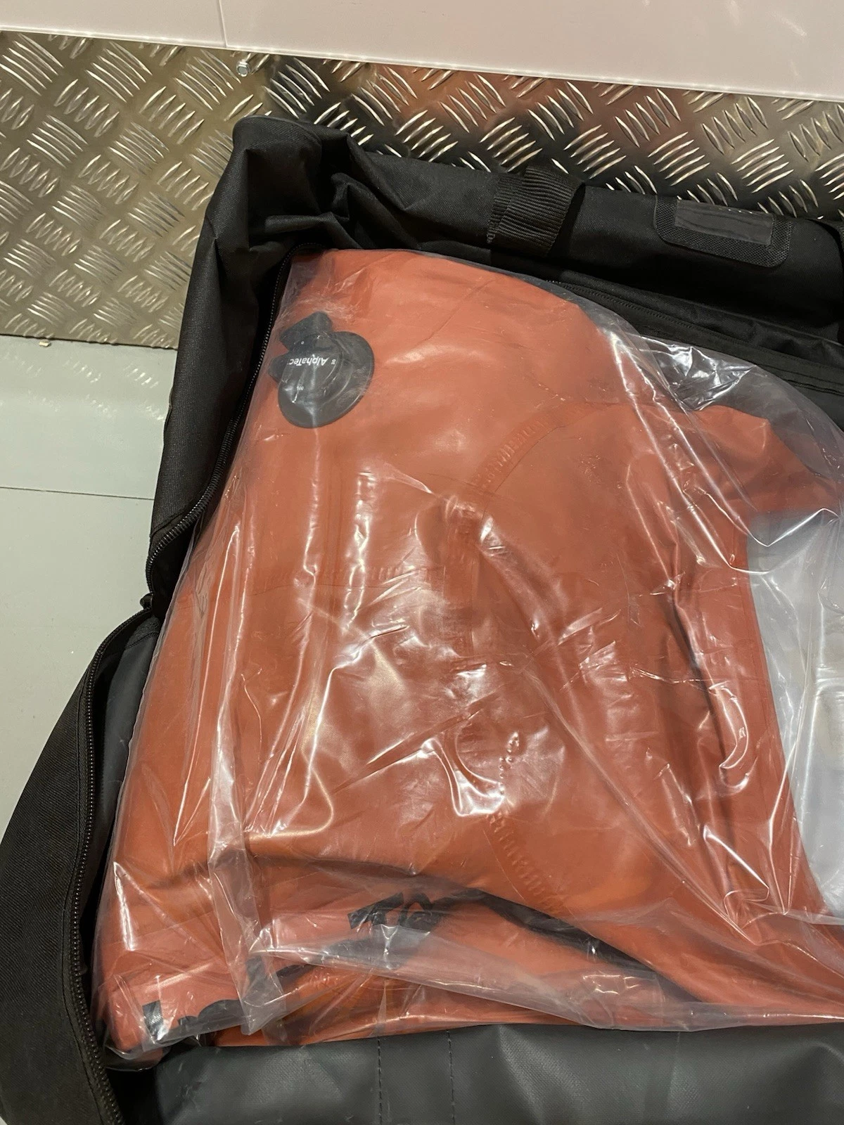 Ansell Alphatec EVO Red Hazmat Suit With Hood Size XL Brand New In Bag 3