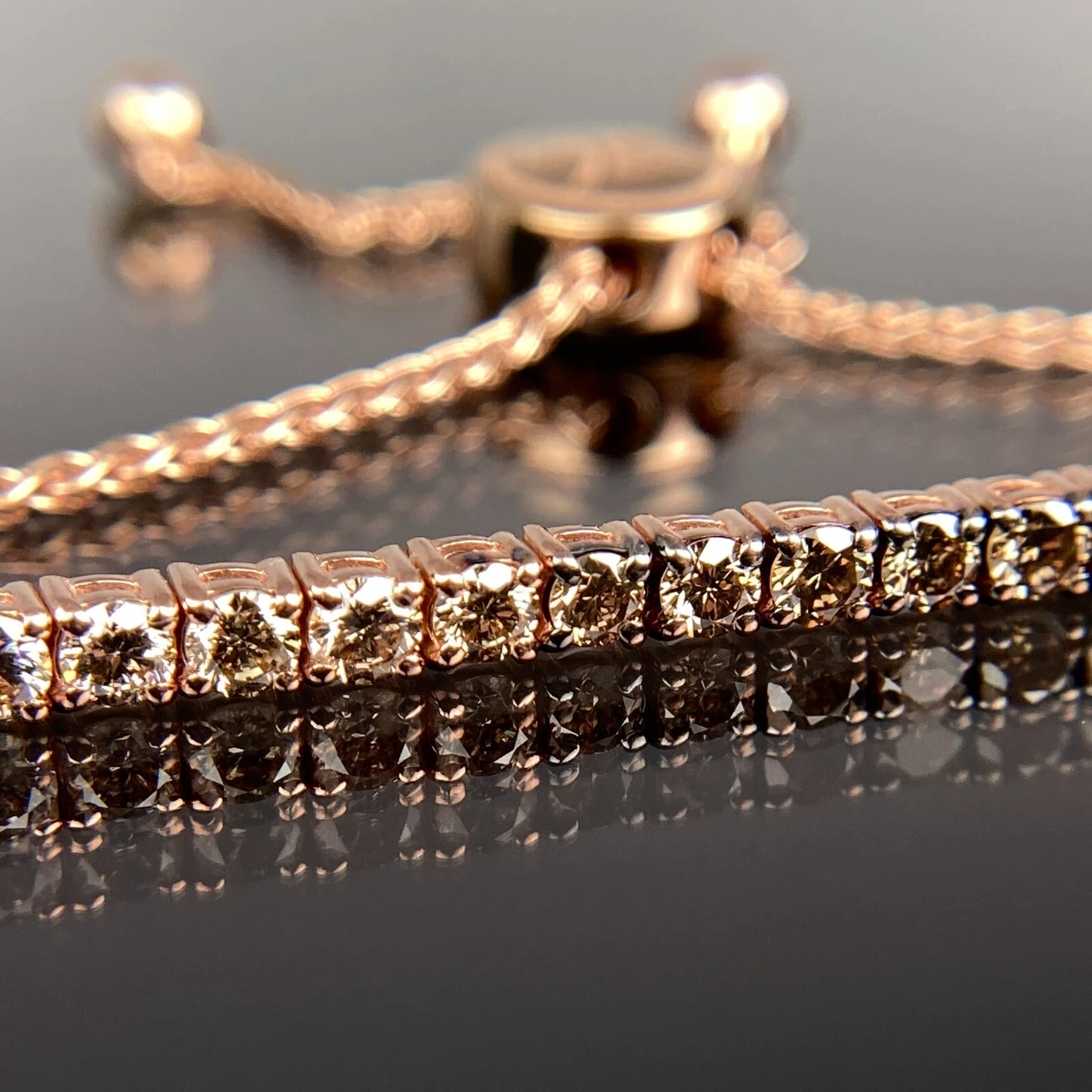 Le Vian Chocolatier® Chocolate Diamond Tennis Bracelet (1-1/6 ct. t.w.) in  14k Gold (Also Available in Rose Gold) - Macy's