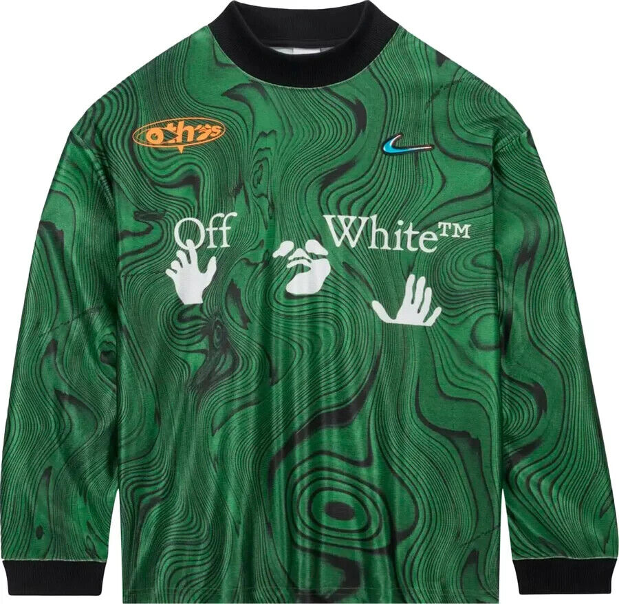 Nike x Off-White™ Allover Print Jersey Kelly Green Size M Nike x Off-White™ Allover Print Jersey Kelly Green Size M