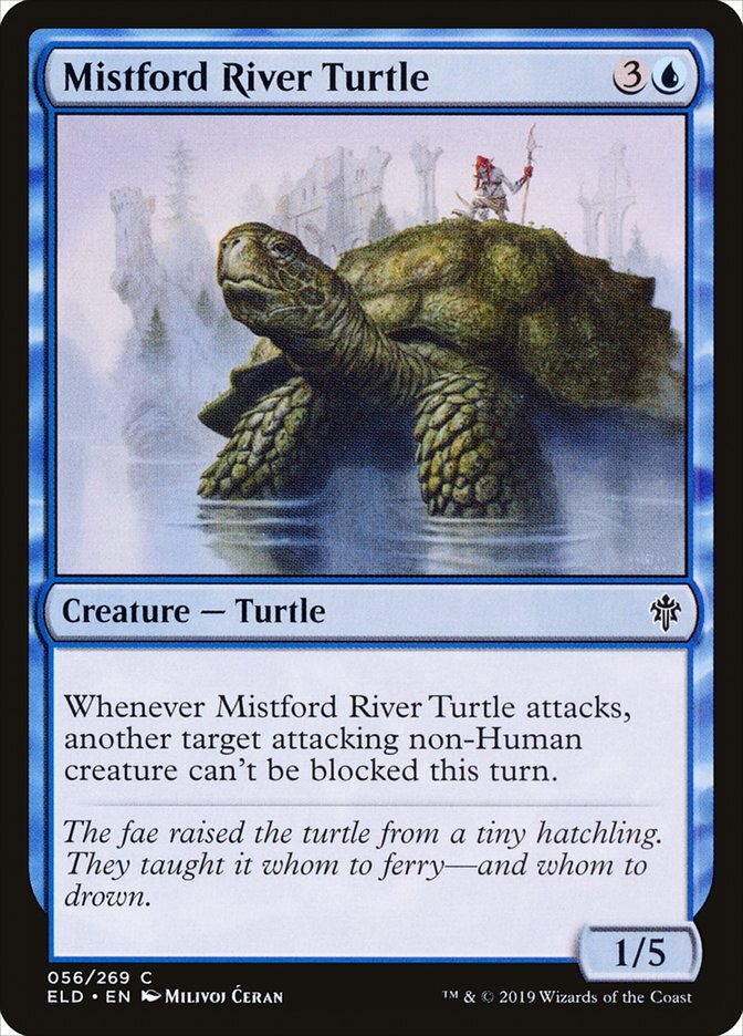 Magic the Gathering (mtg): ELD: Mistford River Turtle (x 4)