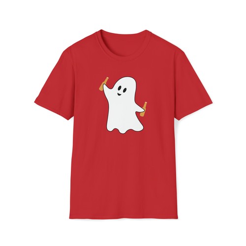 GHOST BEER COWBOY T-SHIRT, Unisex Softstyle T-Shirt, Halloween Shirt, Gift - Picture 47 of 49