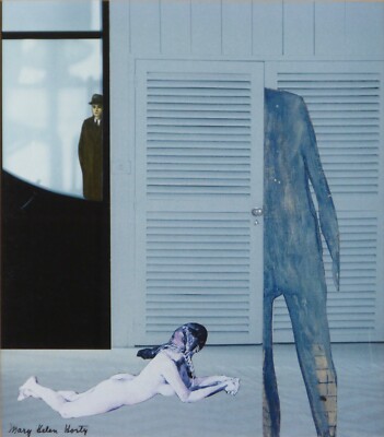 Original Surrealist Montage by Mary Helen Horty - ''Jasper, You're Too Tall to ''