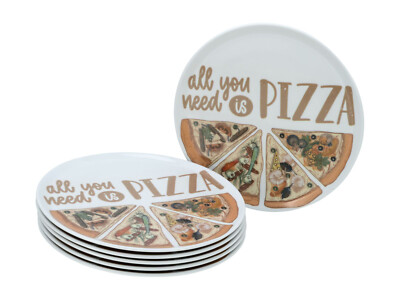 Creatable - Europa - Pizzateller 6-tlg (Bunt)