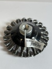 Rhodius Stahl Kegelb&uuml;rste gezopft 353091  115 x 15 x 20 x M14 Drahtb&uuml;rste SKBZ