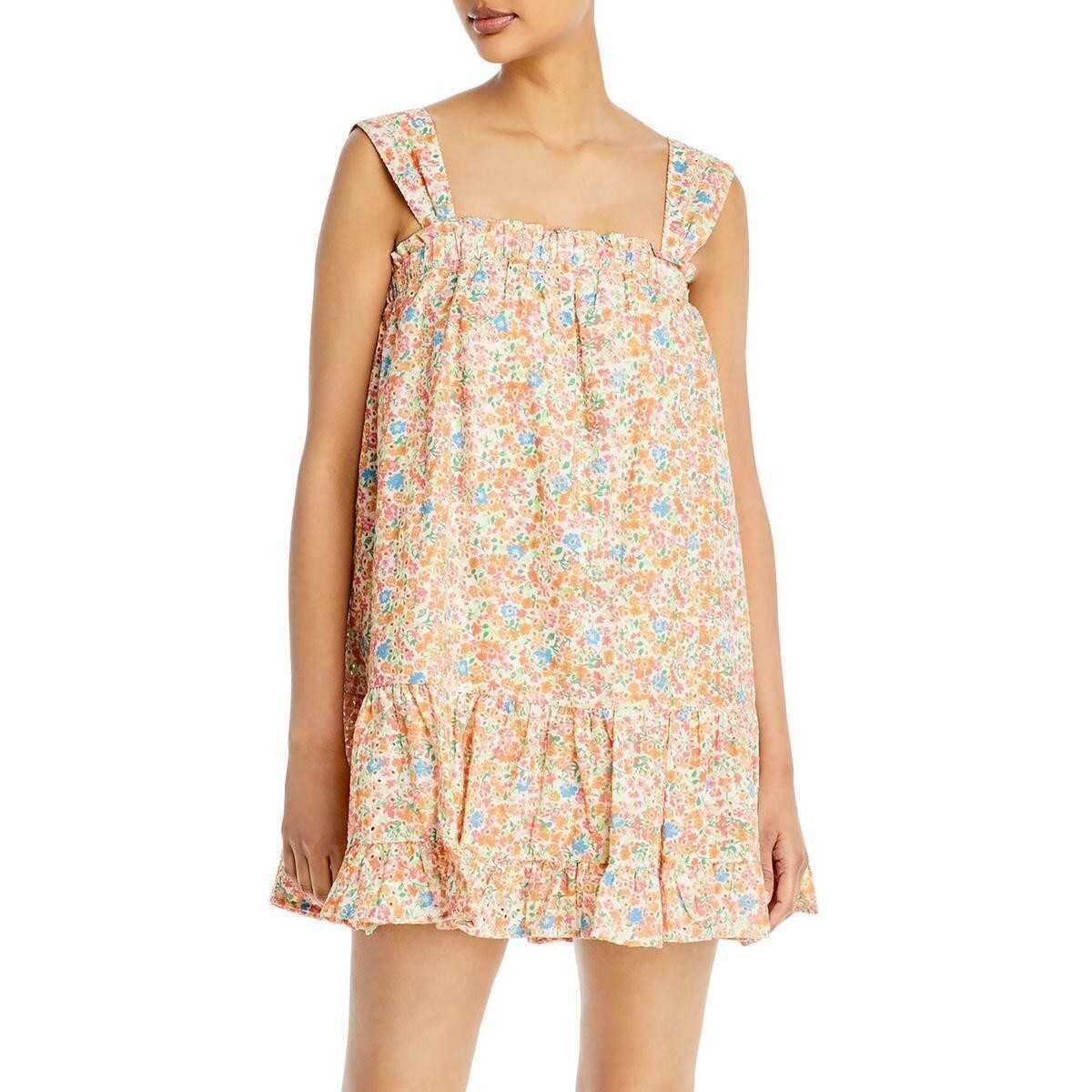 Aqua Womens Floral Eyelet Summer Shift Dress SIZE XL | eBay Aqua Womens Floral Eyelet Summer Shift Dress SIZE XL | eBay