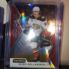 2024-25 UD SYNERGY HOCKEY RED RC SCRATCH OFF #82 OLEN ZELLWEGER -DUCKS