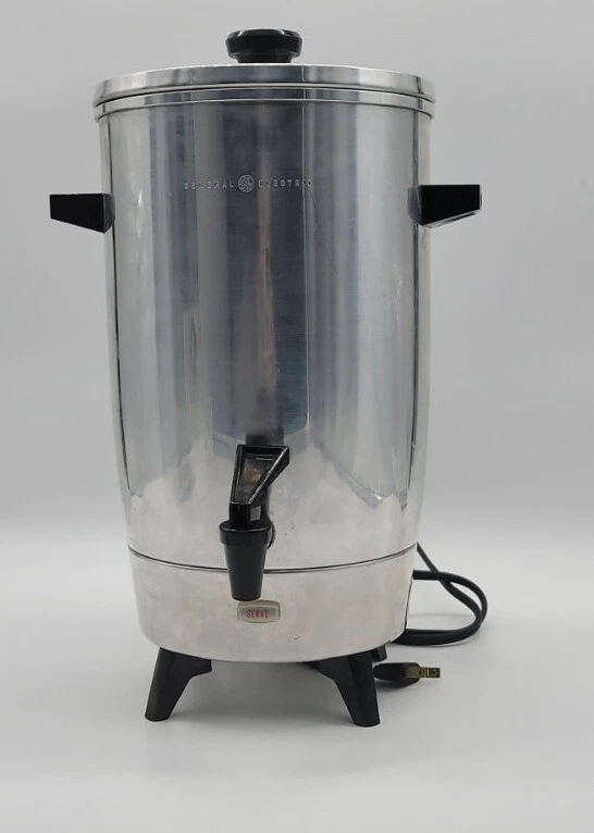 Large Percolator GENERAL ELECTRIC 14CU2 30 Cup Vintage Retro Coffee Maker