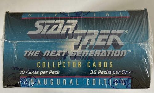 Star Trek Inaugural Edition Carte da collezione Next Generation 1992 sigillate - Foto 2 di 6
