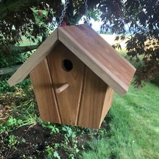 Red Cedar Hanging Birdhouse | Simple Beautiful and Functional |  F003