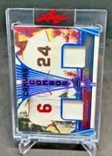 2023 Leaf Art Of Sport Canvas Combos STAN MUSIAL WILLIE MAYS Dual Patch 5/9