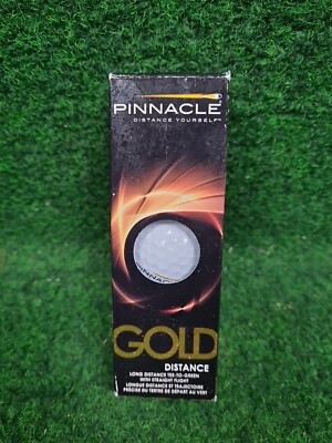 PINNACLE Gold Golfbälle (Weiß, 3 Stück)