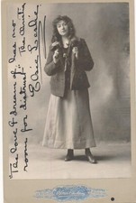 Elsie Leslie-RARE Vintage Signed Cabinet Photo (America's 1st Child Star)