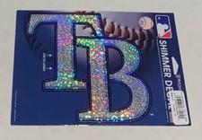 Tampa Bay Rays Officially Licensed 5 X 7 MLB Shimmer Decal Made By WinCraft 