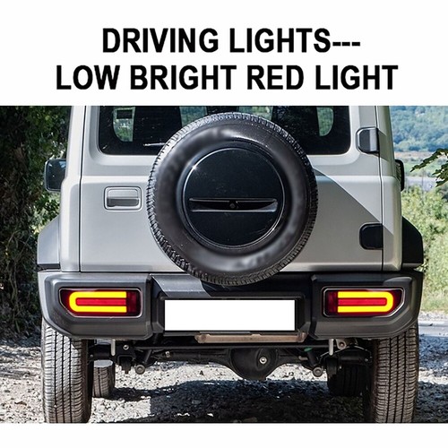 Pair LED Smoked Dynamic Rear Tail Lights Brake Lamps For Suzuki Jimny 2019-2024 - Picture 12 of 12