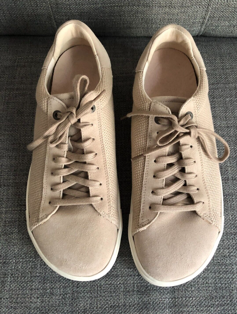 Birkenstock Bend Low Canvas-Suede Sandcastle Lace up Shoes  display picture 3